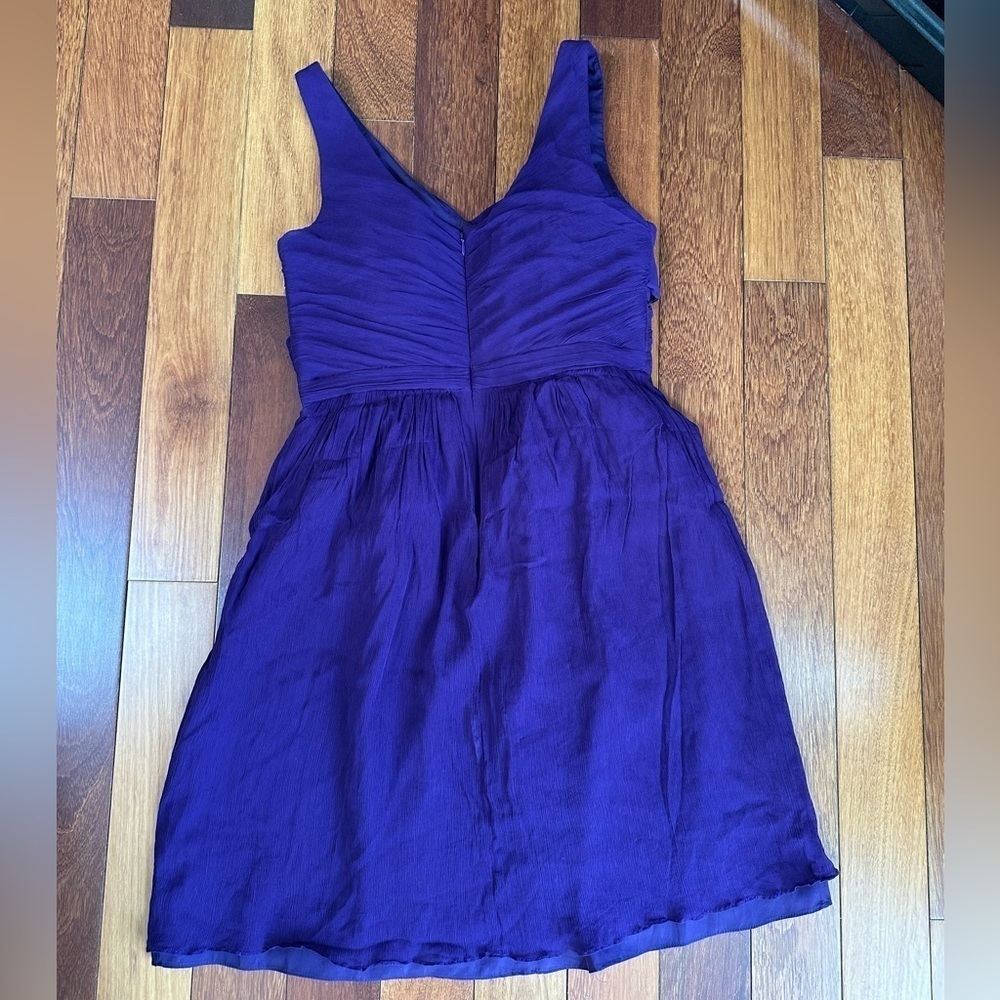 J. Crew | Purple knee-length flowy sleeveless dress size 12